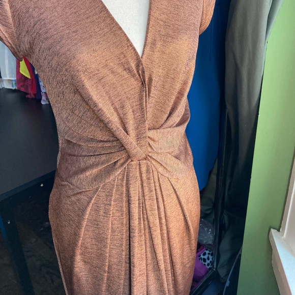 Women's THURLEY Dress Size S Brown Bronze - Picture 7 of 10